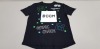 50 X BRAND NEW GEORGE MINECRAFT T SHIRTS IN BLACK IN VARIOUS KIDS SIZES RRP-£9.00 TOTAL RRP-£450.00