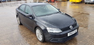 BLACK VOLKS WAGON JETTA S BLUEMOTION TECH T. ( DIESEL ) Reg : FR12FJE, Mileage : 67,721 Details: FIRST REGISTERED 19/6/2012 1598CC AUTOMATIC 1 KEY HAS V5 MOT UNTIL 27 JAN 2023