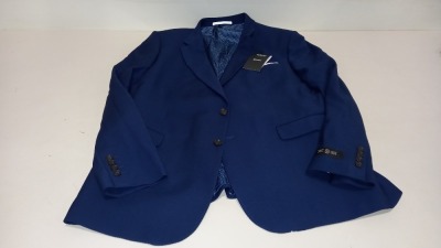 8 X BRAND NEW BURTON MENSWEAR SKINNY SUIT BLAZER IN NAVY BLUE IN SIZES ( 4 X IN UK 40 S ) ( 4 X IN UK 42 R )