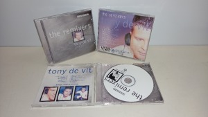 100 X FANTAZIA CDS - TONY DE VIT - THE REMIXERS (IN 4 BOXES)