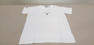 50 X BRAND NEW TOPSHOP NURTURE NATURE T SHIRTS IN WHITE SIZES SMALL AND MEDIUM