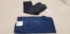 21 PIECE MIXED TOPSHOP JEAN LOT CONTAINING JAMIE DENIM JEANS AND DOROTHY PERKINS DENIM JEANS IN VARIOUS SIZES