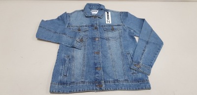 10 X BRAND NEW NOISY MAY MEDIUM BLUE DENIM BUTTONED JACKETS IN SIZE UK S RRP-£34.00 TOTAL RRP-£340.00