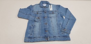 10 X BRAND NEW NOISY MAY MEDIUM BLUE DENIM BUTTONED JACKETS IN SIZE UK S RRP-£34.00 TOTAL RRP-£340.00