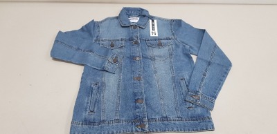 10 X BRAND NEW NOISY MAY MEDIUM BLUE DENIM BUTTONED JACKETS IN SIZE UK L RRP-£34.00 TOTAL RRP-£340.00