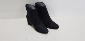 12 X BRAND NEW TOPSHOP BELIZE BLACK ANKLE BOOTS UK SIZE 3 RRP £39.00 (TOTAL RRP £468.00)