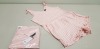 16 X BRAND NEW DOROTHY PERKINS SLEEP SET IN PINK AND WHITE INCLUDING TOP AND BOTTOMS SIZE LARGE RRP £18.00 (TOTAL RRP £288.00)