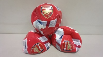 19 X BRAND NEW ARSENAL BRANDED FOOTBALLS