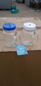 480 X GLASS MASON JARS COMES IN 20 BOXES