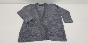 30 X BRAND NEW VERO MODA GREY MELANGE KNITTED CARDIGAN IN SIZE UK 22 RRP-£22.00 TOTAL RRP-.660.00