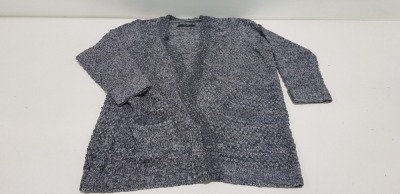 30 X BRAND NEW VERO MODA GREY MELANGE KNITTED CARDIGAN IN SIZE UK 22 RRP-£22.00 TOTAL RRP-.660.00