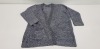 30 X BRAND NEW VERO MODA GREY MELANGE KNITTED CARDIGAN IN SIZE UK 22 RRP-£22.00 TOTAL RRP-.660.00