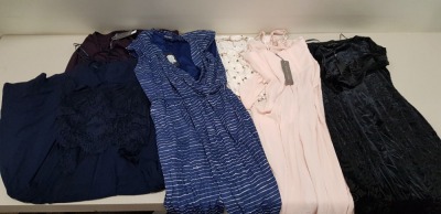 6 PIECE MIXED CLOTHING LOT CONTAINING CATH KIDSTON DRESS SIZE 12, PHASE EIGHT DRESS SIZE 6, TOMMY HILFIGER JUMPSUIT SIZE 16, PHASE EIGHT DRESSES SIZE 6, 14 AND 16
