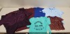 6 PIECE MIXED CLOTHING CONTAINING CONVERSE JUMPER SIZE S, LACOSTE POLO TOP SIZE M, PHASE EIGHT JUMPSUIT SIZE 16, PHASE EIGHT DRESS SIZE 8, PHASE EIGHT JACKET SIZE 8, CHAMPION TOP SIZE L