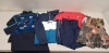 6 PIECE MIXED CLOTHING LOT CONTAINING AZZURI SPORT TOP SIZE SMALL, AZZURI SPORTS TOP SIZE LARGE, JAMES LAKELAND SKIRT SIZE 10, HUGO BOSS WAISTCOAT SIZE 52, ADIDAS TOP SIZE XL, PENN SPORT JACKET SIZE M