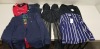 6 PIECE MIXED CLOTHING LOT CONTAINING DAMSEL IN A DRESS TOP SIZE 8, GIBSON SUIT JACKET SIZE 44, CURVY KATE SWIMSUIT SIZE 32H, CANTERBURY TOP SIZE 10, G STAR JEANS SIZE W29 L32, WOLFORD BODYSUIT SIZE L