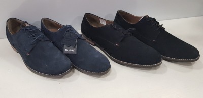 7 X BRAND NEW FIRETRAP MENS SHOES IN BLUE AND BLACK IN VARIOUS SIZES INCLUDING SIZE UK 10 , UK 8 )