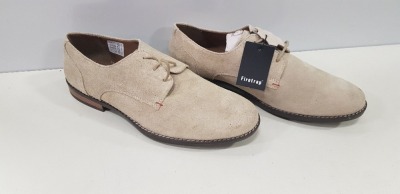9 X BRAND NEW FIRETRAP MENS SHOES IN BEIGE IN SIZES ( UK 7 ,8 , 11 )