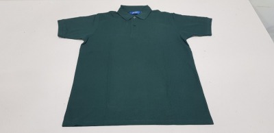 50 X BRAND NEW PAPINI POLO TOPS IN DARK GREEN IN SIZE ( UK XS )