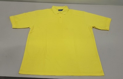 50 X BRAND NEW PAPINI POLO TOPS IN YELLOW ( IN SIZE UK XL)