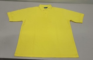 50 X BRAND NEW PAPINI POLO TOPS IN YELLOW ( IN SIZE UK XL)