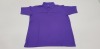 48 X BRAND NEW PAPINI POLO TOPS IN PURPLE IN SIZE ( UK XS )