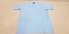 50 X BRAND NEW PAPINI POLO TOPS IN SKY BLUE IN SIZE ( UK S )