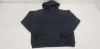 23 X BRAND NEW PAPINI ADULT HOODED JUMERS IN ALL BLACK IN SIZES ( 11 X IN UK S) ( 12 X IN UK 3XL )