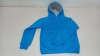 20 X BRAND NEW PAPINI CHILD HOODED JUMPER IN CYAN/GREY IN SIZE ( UK 11/12 )