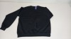 25 X BRAND NEW PAPINI SWEATSHIRT JUMPER IN ALL BLACK IN SIZE ( UK XS)