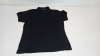 40 X BRAND NEW PAPINI LADIES POLO TOPS IN BLACK IN SIZES ( 17 X IN UK 8) ( 8 X IN UK 10) ( 1 X IN UK 14) ( 14 X IN UK 18)