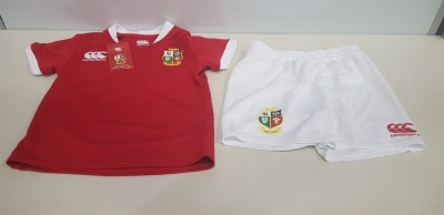 35 X BRAND NEW CANTERBURY RED KITS AGE 4 YEARS