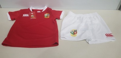 60 X BRAND NEW CANTERBURY RED POLO SHIRTS AGE 14 YEARS