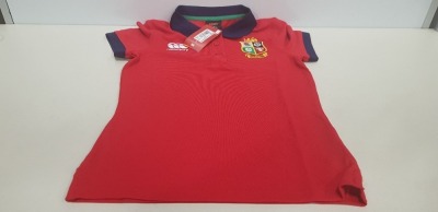 10 X BRAND NEW CANTERBURY RED POLO SHIRTS KIDS SIZE 8