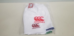 30 X BRAND NEW CANTERBURY WHITE SHORTS KIDS SIZE 32