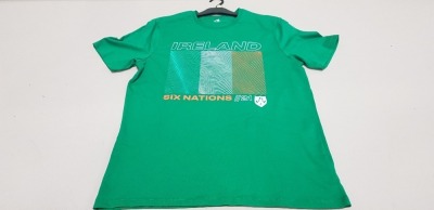 100 X BRAND NEW F&F IRELAND SIX NATIONS 21 TOPS SIZE LARGE