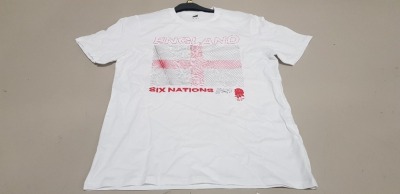 100 X BRAND NEW F&F ENGLAND SIX NATIONS 21 TOPS SIZE SMALL