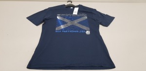 100 X BRAND NEW F&F SCOTLAND SIX NATIONS 21 TOPS SIZE MEDIUM