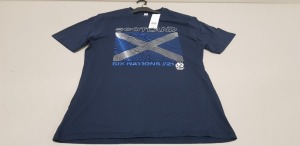 100 X BRAND NEW F&F SCOTLAND SIX NATIONS 21 TOPS SIZE MEDIUM