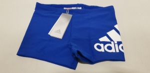 25 X BRAND NEW ADIDAS BOYS BLUE BRIEFS AGE 11-12 YEARS RRP £12.99 (TOTAL RRP £324.75)