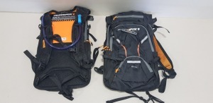 9 X BRAND NEW MUDDYFOX BUZZ 10 HYDRATION BACKPACKS - IN 1 BAG