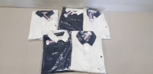 5 X BRAND NEW JACK WILLS ALDERLEY RUGBY SHIRTS ( 3 X VINTAGE WHITE AND 2 X DAMSON BLUE)