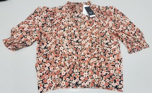 27 X BRAND NEW DOROTHY PERKINS FLORAL BLOUSE (SIZE UK12)