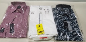 20 X BRAND NEW MENS DESIGNER BUTTONED SHIRTS IN VARIOUS STYLES AND SIZES IE OLYMP