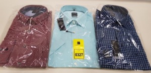 20 X BRAND NEW MENS DESIGNER BUTTONED SHIRTS IN VARIOUS STYLES AND SIZES IE OLYMP