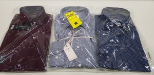 20 X BRAND NEW MENS DESIGNER BUTTONED SHIRTS IN VARIOUS STYLES AND SIZES IE OLYMP