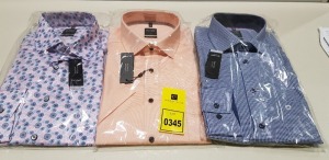 20 X BRAND NEW MENS DESIGNER BUTTONED SHIRTS IN VARIOUS STYLES AND SIZES IE OLYMP