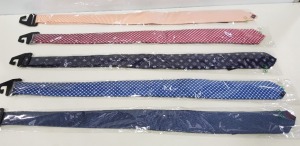 50 X BRAND NEW OLYMP DESIGNER TIES IN VARIOUS STYLES AND SIZES