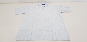 50 X BRAND NEW PAPINI GREY MARL POLO SHIRTS SIZE LARGE