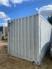 CONVERTED CONTAINER 2 - BREAK ROOM - 20 FT STANDARD HEIGHT FULL SHOWER ROOM TO INCLUDE SHOWER CUBICAL WC AND WASH HAND BASIN (BASIN HAS A INTERNAL HOT WATER HEATER) FULL KITCHENETTE WITH COMBI MICROWAVE UNDER COUNTER FRIDGE WITH SOLID STATE COUNTERTOP WIT - 7